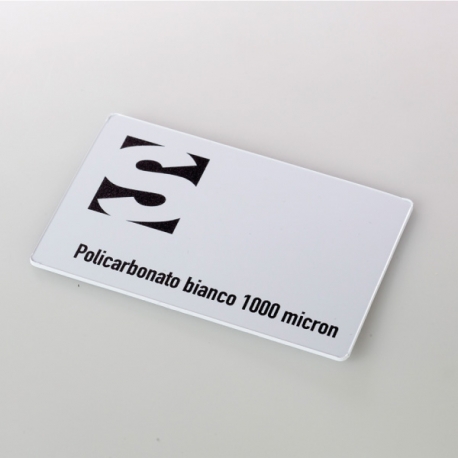 Carte de visite - carte en polycarbonate blanc