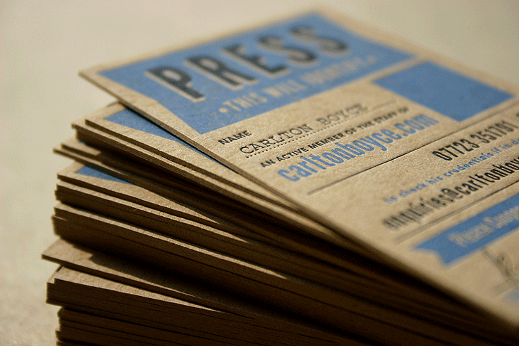 carte de visite journaliste