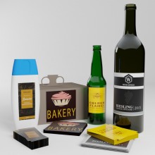 Stickers et étiquettes rectangulaires