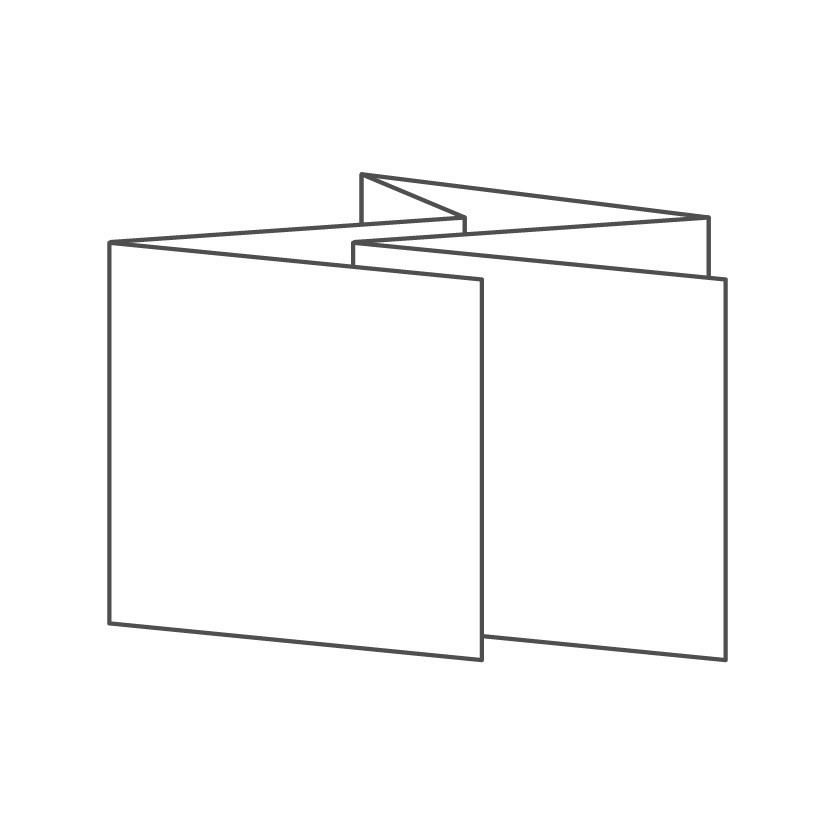 dépliant 6 volets - 12 faces 98x98 588x98 mm metà+fisarmonica