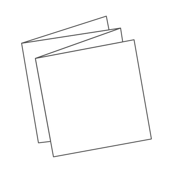 dépliant 4 volets - 8 faces 210x210 840x210 mm accordéon