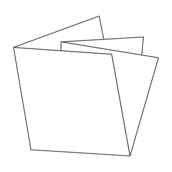 dépliant 4 volets - 8 faces 210x210 420x420 mm croisé