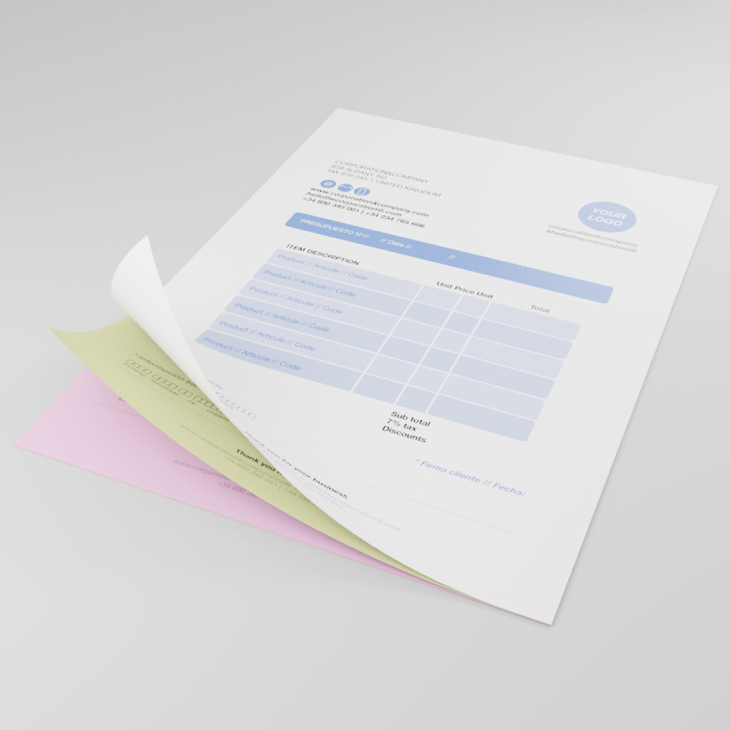 Carnets Liasses A3 Autocopiante 80gr Individuel